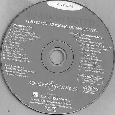 Benjamin Britten - 12 Selected Folksong Arrangements