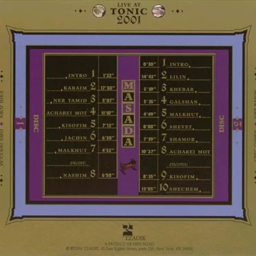 Live at Tonic 2001