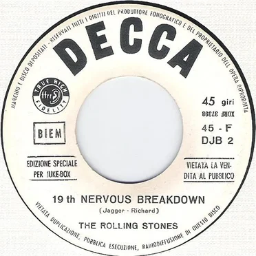 19th Nervous Breakdown / Heart of Stone