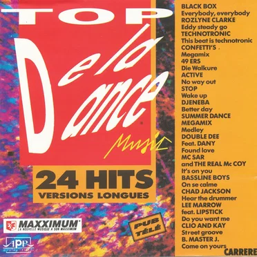 Top de la dance Music - 24 hits versions longues by Various Artists - album cover