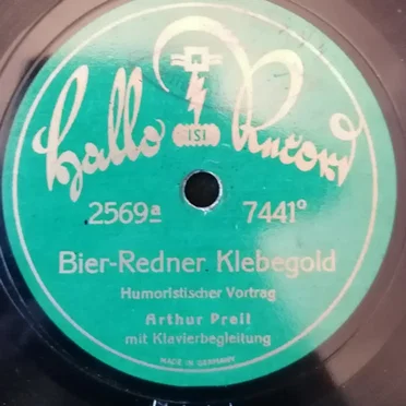 Bier-Redner Klebegold / Ich hab’n Vogel - mit Musik