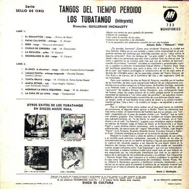 Tangos del tiempo perdido by Los TubaTango - album cover