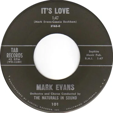 It's Love / From A Jack To A King by Mark Evans - album cover