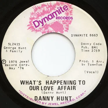What's Happening to Our Love Affair by Danny Hunt - album cover
