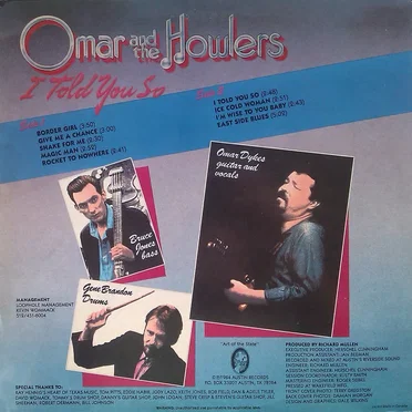 I Told You So by Omar and the Howlers - album cover