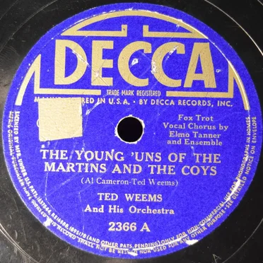 The Young 'Uns of the Martins and the Coys / I Love to Ride on a Choo-Choo Train