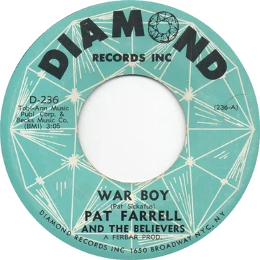 War Boy / Gotta Find Her by Pat Farrell And The Believers - album cover