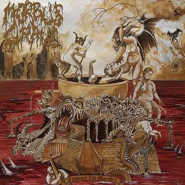 Feasting the Macabre by Morbus Grave - album cover