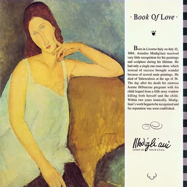 Modigliani (Lost in Your Eyes) by Book of Love - album cover