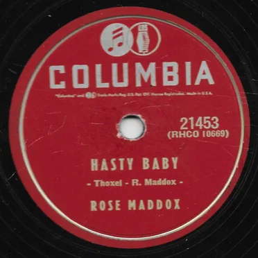 Hasty Baby / When The Sun Goes Down