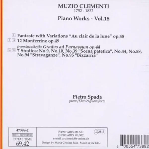 Piano Works: Complete Edition, Volume 18