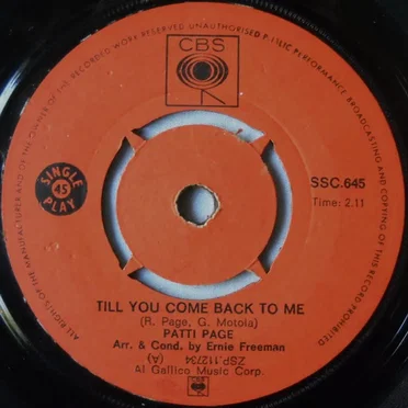 Till You Come Back to Me / Custody