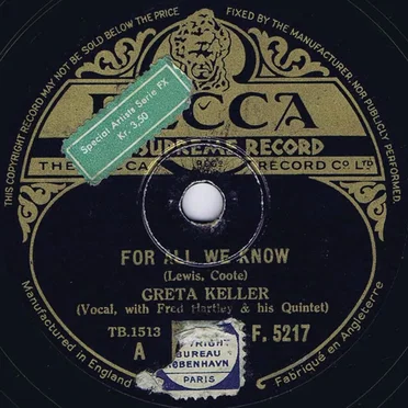 For All We Know / I Love You Very Much, Madame