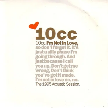 I’m Not in Love (acoustic session '95)