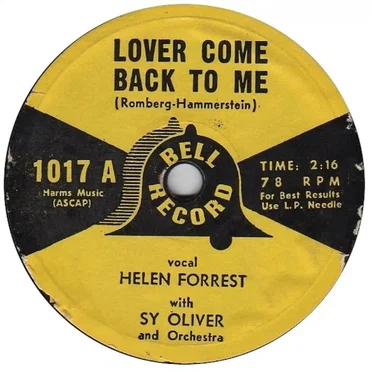 Lover Come Back To Me