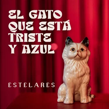 El gato que está triste y azul