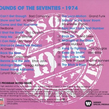 Sounds of the Seventies: 1974 by Various Artists - album cover
