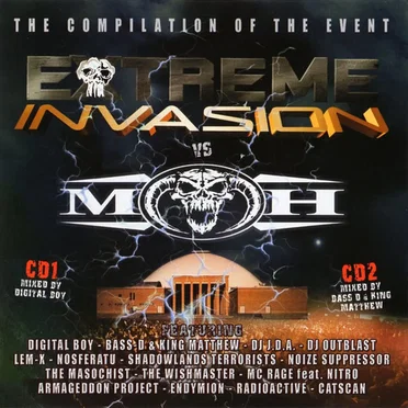Extreme Invasion vs. Masters of Hardcore by Various Artists - album cover