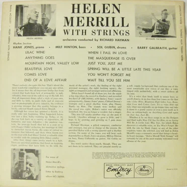 Helen Merrill With Strings