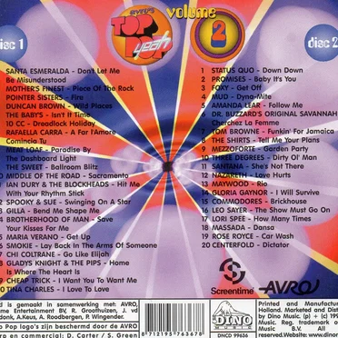Avro’s Top Pop Yeah, Volume 2 by Various Artists - album cover