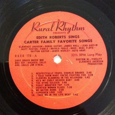 Sings Carter Family Favorite Songs by Edith Roberts - album cover