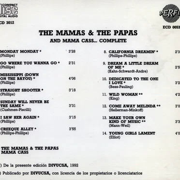 The Mamas & the Papas and Mama Cass... Complete