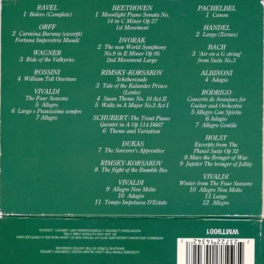 Greatest Hits of the Classics by Various Artists - album cover