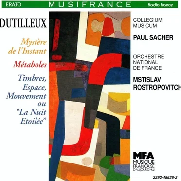 Mystère de l'instant / Métaboles / Timbres, espace, mouvement