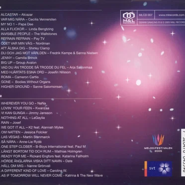 Melodifestivalen 2005 by Various Artists - album cover