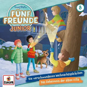 Fünf Freunde Junior 8: Die verschwundenen Weihnachtspäckchen / Das Geheimnis der alten Villa by Enid Blyton - album cover