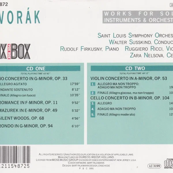 Works For Solo Instruments & Orchestra