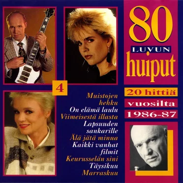 80-luvun huiput 4: 20 hittiä vuosilta 1986-87 by Various Artists - album cover