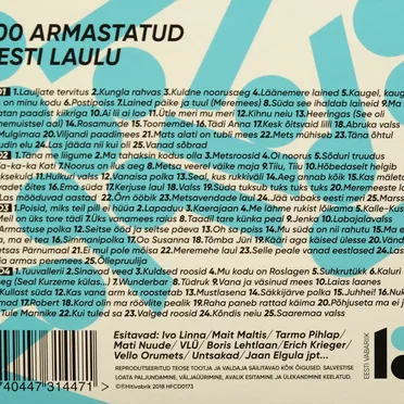 100 Armastatud Eesti Laulu by Various Artists - album cover
