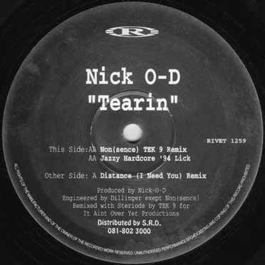 Tearin by Nick O-D - album cover