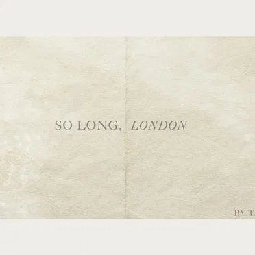 So Long, London by Taylor Swift - album cover