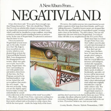 Escape From Noise by Negativland - album cover