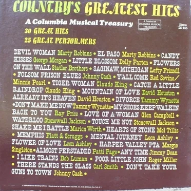 Country’s Greatest Hits by Various Artists - album cover