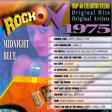 Midnight Blue: Top 40 Chartbusters 1975 by Various Artists - album cover