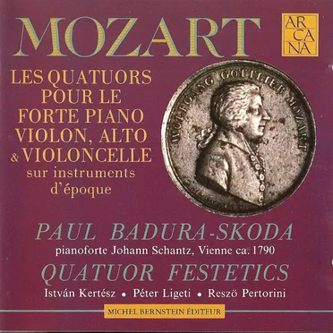 Les quatuors pour le forte piano, violon, alto & violoncelle sur instruments d'èpoque