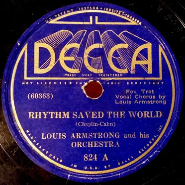 Rhythm Saved the World / Mahogany Hall Stomp