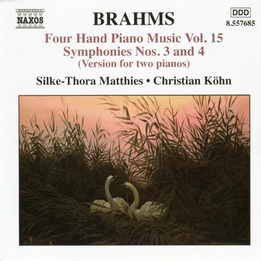Four Hand Piano Music, Volume 15: Symphonies No. 3 and 4 (Version for two pianos)