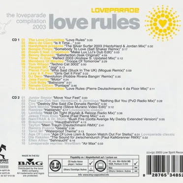 Love Rules: The Loveparade Compilation 2003 by Various Artists - album cover