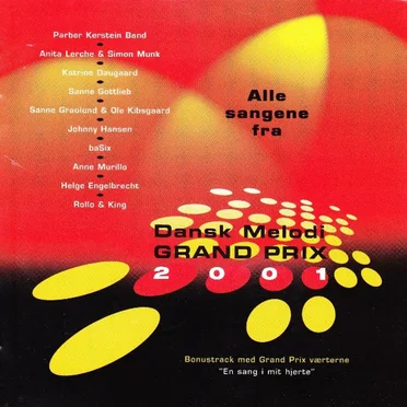 Dansk Melodi Grand Prix 2001 by Various Artists - album cover