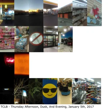 Thursday Afternoon, Dusk, and Evening, January 5th, 2017