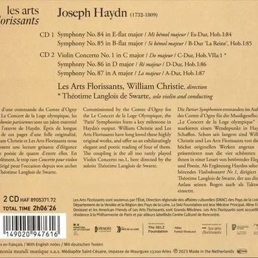 Haydn - Paris Symphonies - Violin Concerto No. 1 (Live)