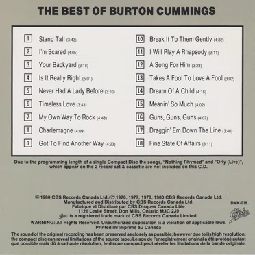 The Best of Burton Cummings