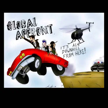 It's All Downhill From Here by Global Affront - album cover