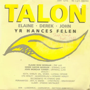 Yr Hances Felen by Talon - album cover