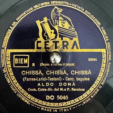 Chissà, chissà, chissà / Angeli negri