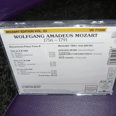 Mozart Edition Vol. 25: Piano Trios II K 542. 548. 564